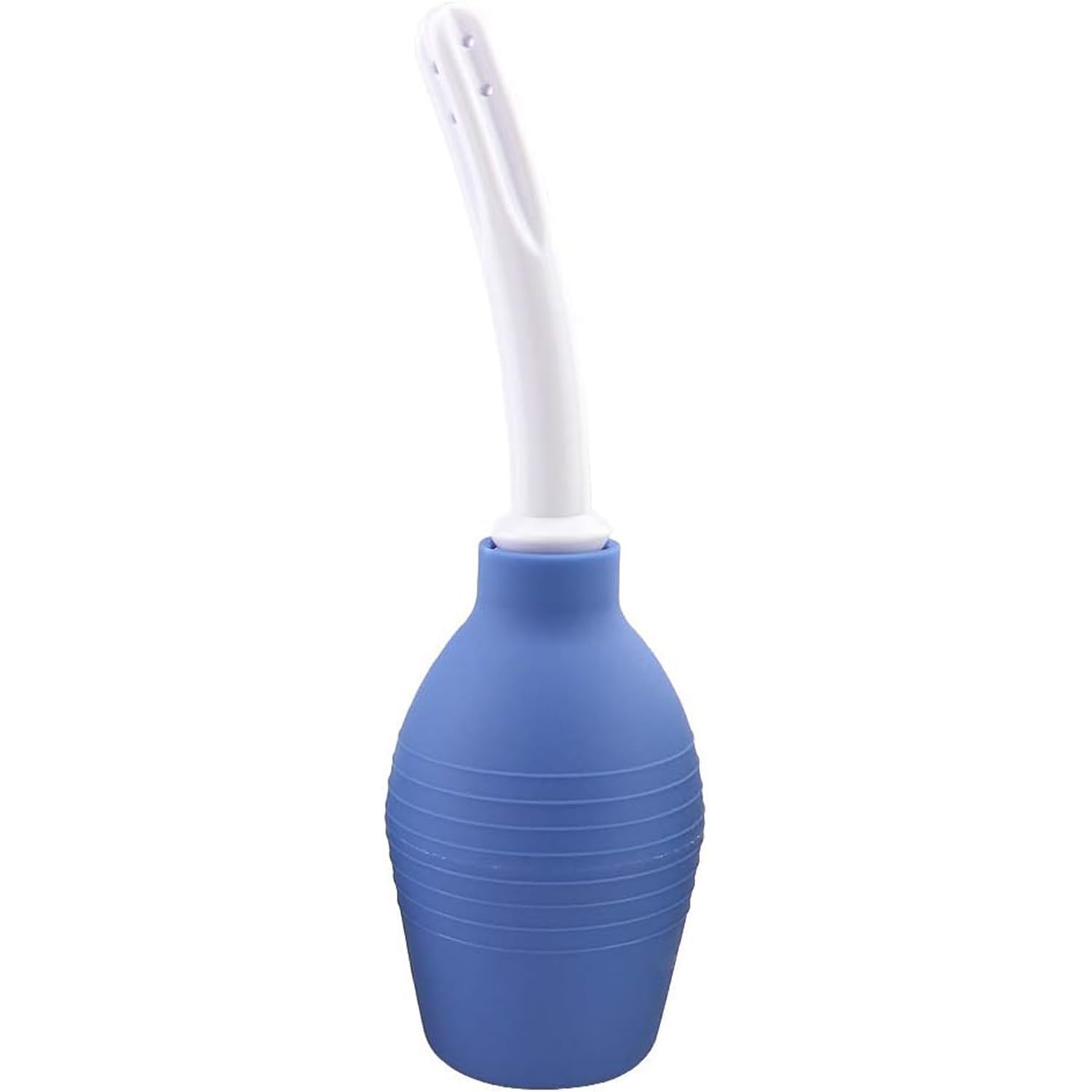 Enema Bulb Anal Douche for Men & Women - Reusable Colon Cleansing Enema Cleaner for Water/Coffee Enema, Detox & Constipation Relief, Personal Health Care (Blue)