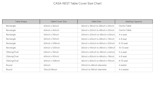 Image of CASA-NEST 4 Seater Table Cover,Size =40x60 (W x L) NCH,Pack of 1 pc,Transparent with White LAce