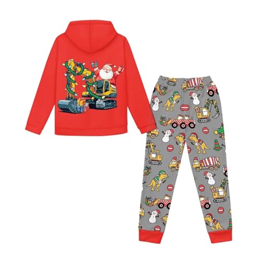 Christmas Kids 5-12T Long Sleeve Sweatshirts and Sweatpants with Pocket4
