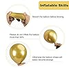 RUBFAC 129pcs Metallic Gold Balloons Latex Balloons Different Sizes 18 12 10 5 Inch Party Balloon Kit for Birthday Party Graduation Wedding Holiday Balloon Decoration #2