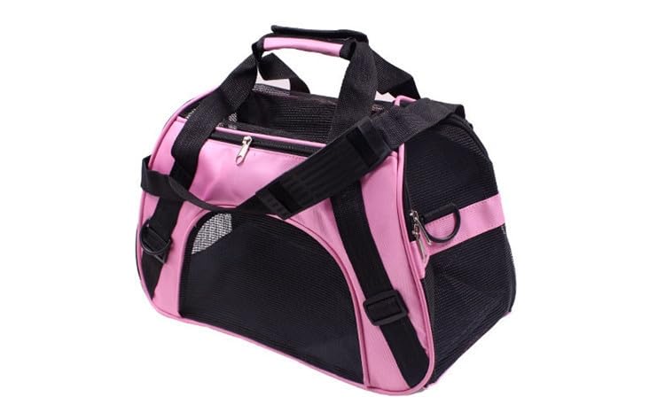 Soft Sided Pet Carrier, Portable Breathable Mesh Bag - Airline Approved Carrier for Dogs and Cats - Collapsible Travel Carrier (Pink) โ image 1