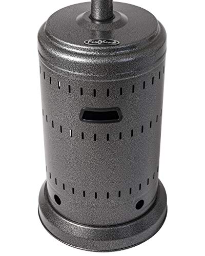 Fire Sense 62555 All Seasons Patio Heater With Wheels 46,000 Btu Output Electronic Ignition System Portable Propane Heater & Residential - Hammered Platinum & Fire Sense Full Length Patio Heater Cover #TOP2