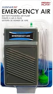 Penn-Plax Silent Air B10 Battery Aquarium Air Pump Blue - PDS-030172290442