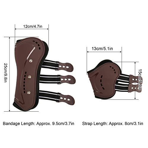 Protetor de Perna de Cavalo, Equipamento de Equitação Leve e Resistente para Equitação de Salto (Gra