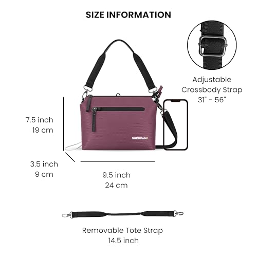 Image of Sherpani Mei, Small Anti Theft Crossbody Purse, Lightweight Cross Body Bag, Handbags, Fashion Trio Bag