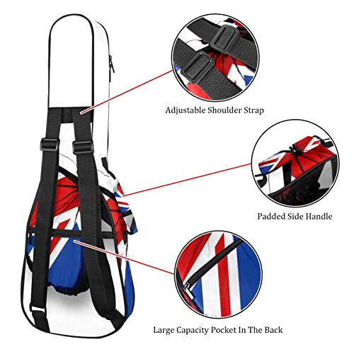 Housse pour ukulélé avec motif drapeau britannique et papillon – 10 mm d’épaisseur – Rembourrage en éponge de 53,3 cm… - Les Beatles, Paul McCartney, John Lennon, RIngo Starr, George Harrison Housse pour ukulélé avec motif drapeau britannique et papillon - 10 mm d'épaisseur - Rembourrage en éponge de 53,3 cm… – Image 4