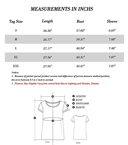 Uniqueone Women American Flag Print Tee Faith Family Freedom Short Sleeve Blouse T-Shirt Tops Size L Gray #TOP5