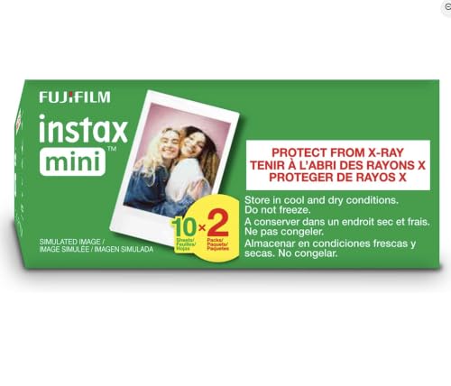 Película instantánea Fujifilm Instax Mini de 20 exposiciones (10 hojas x 2 paquetes) con paño limpiador FitXion miniatura 3