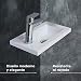 STARBATH PLUS Lavabo De Resina Gel Coat Forma Rectángulo 40 x 22...