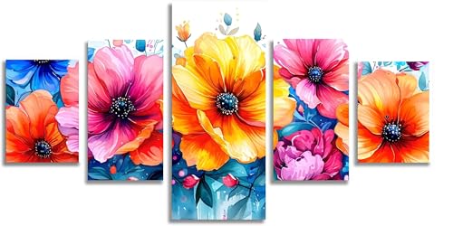 Diamond Painting Fleur Orange Kit Complet 5D Mefooge 125x63cm F779