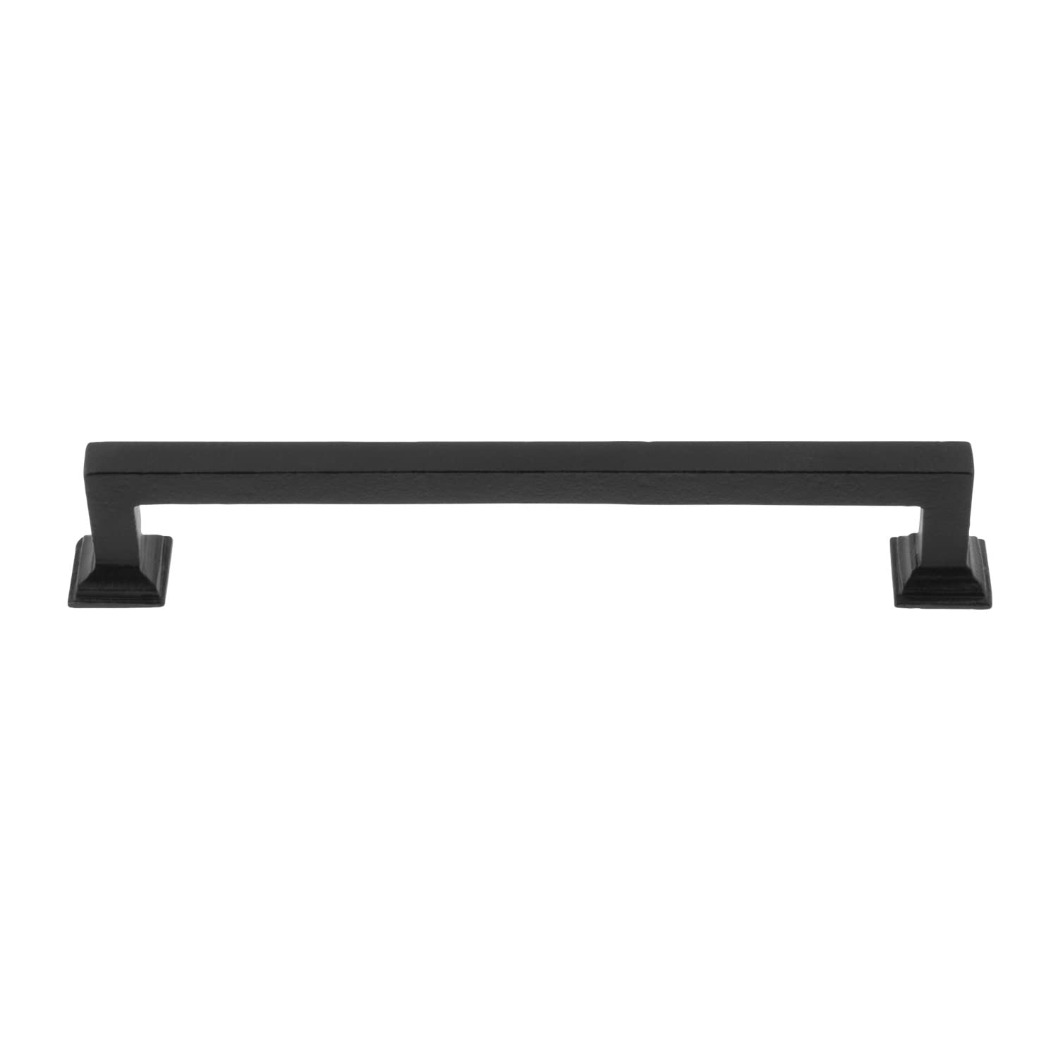 Ageless Iron Machine Handle Cabinet Pull, 6-Inch, Matte Black Iron