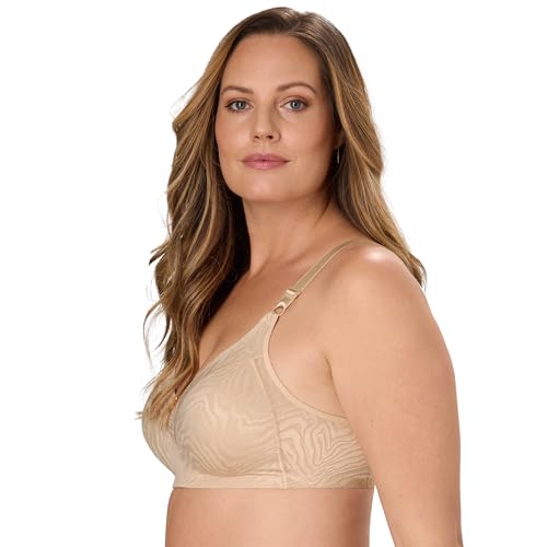 Image of Bali Women's Wireless Bra for Women - Double Support - Lace Full Coverage Bra - Stay-in-Place Straps - Spa Closure