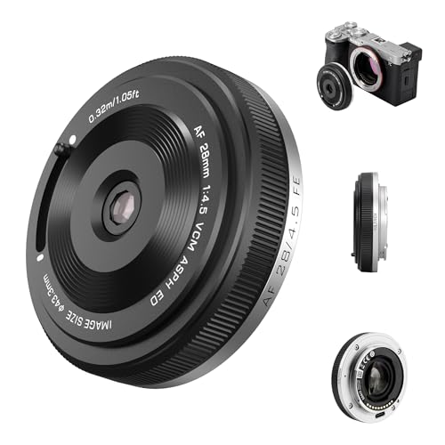 Image of VILTROX AF 28mm F4.5 f /4.5 FE Lens for Sony E Mount, Wide-Angle Full-Frame Auto Focus Lens Compatible with Sony E-Mount Cameras a7C a7SIII a7III a7RIII FX3 ZV-E10 a6700 a6600 a6400