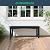 Sunnibety Weatherproof HIPS Outdoor Bench, 2-Person Patio Dining Bench, All-Weather Poly Lumber Garden Bench, Never Rot or Fade, Park Bench with Wood Grains for Porch, Garden, Deck, Entryway, Black