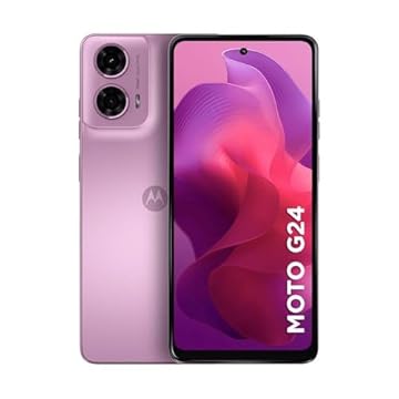 Smartphone Motorola Moto g24 256GB 8GB (4GB RAM +4GB RAM Boost) AI Camera 50MP Night Vision - Rosa