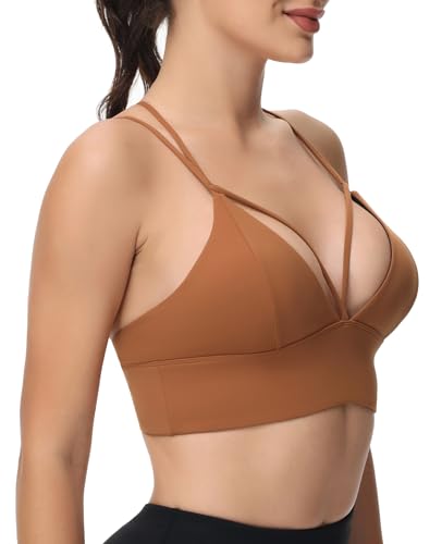 Image of MotoRun Bralettes for Women, Strappy Sports Bra Push up Bralette Sexy Bras Rave Top