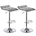 WOLTU® BH33hgr-2 Tabouret de Bar Cuisine Tabouret en Lin,Hauteur Adjustable,Gris Clair