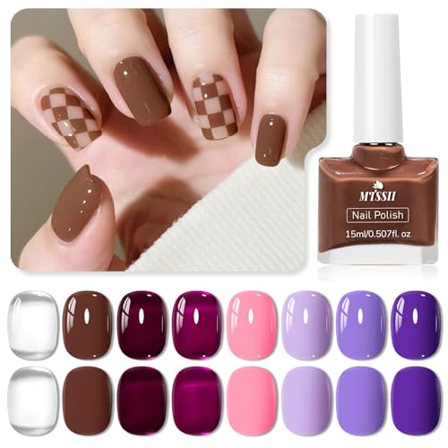Set de 8 esmaltes para uñas MTSSII 15ML miniatura 3