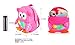 Cute Kids Toddler Backpack Plush Toy Animal Cartoon Children Bag for 1~5 Years Baby (Owl_Pink)