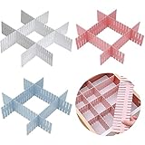 Amplia aplicación: un contenedor de almacenamiento ideal para sus cajones. No solo ahorra espacio y tiempo para buscar cosas, sino que también mantiene su cajón limpio y ordenado. Ideal para guardar calcetines, ropa interior, corbatas, bufandas y artículos pequeños.