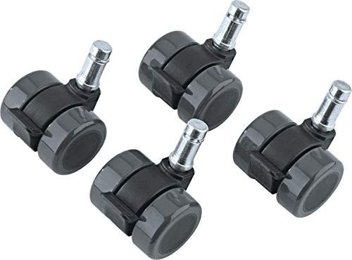 Konig & Meyer 17510.000.55 Caster Set | Fits Guardian Guitar Stands | 4 Locking Wheel Accessory | Heavy-Duty Easy Swivel and Roll | Soft Casters for Hard Floors | Unlubricated Anti-Scratch | Black