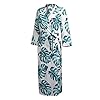 Unibelle Dames ochtendjas van katoen 3/4 mouwen badjas nachtkleding kimono saunamantel met diepe V-hals S-XXXL, motief…
