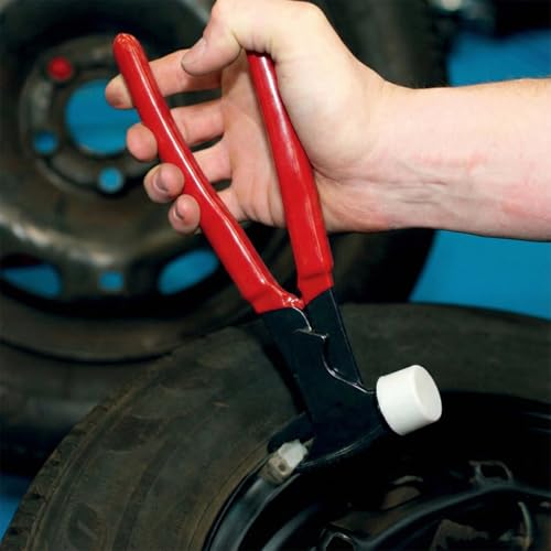 Image of CKAuto Wheel Balancing Weight Plier Hammer Tool with Plastic Jaws for Wheel Weights Clip On(Upgraded Version)