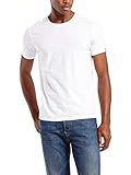 Doppelpack für Herren Levi\'s Herren T-Shirt Slim 2 Pack Crew, Large, Weiß (White)
