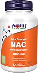 NOW Supplements, Force supplémentaire NAC (N-acétyl-Cystéine) 1,000 mg, Fournit des antioxydants, favorise la formation de Gluthione, 120 Comprimés