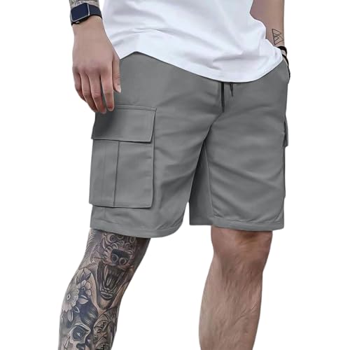 Pantalón Corto Hombre, Chino Casual Shorts Pantalon Cargo, Trabajo Cortos Senderismo Conjunto Deportivo, Elastica Verano Bermuda Short Pantalon Hombre Verano, M