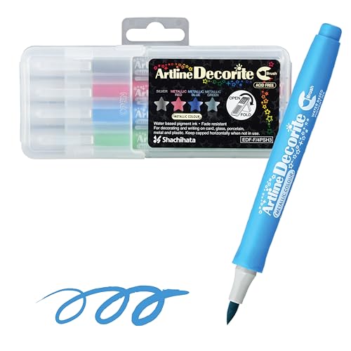 Image of Artline Decorite Metallic Pearl Brush Markers