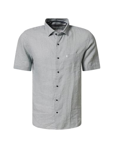 Pierre Cardin Kent 1001 Chemise à manches courtes pour homme | Bouton-down | Carreaux | Coupe moderne, Quiet Green 0283 5025, XL