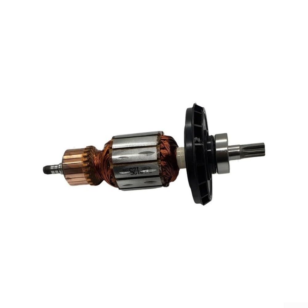 Armadura de repuesto para martillos eléctricos Gbh5-40 y Gsh5 compatible con el número de pieza 1614011128 Conjunto de rotor de metal para herramientas de martillo rotativo, fácil de instalar, pieza