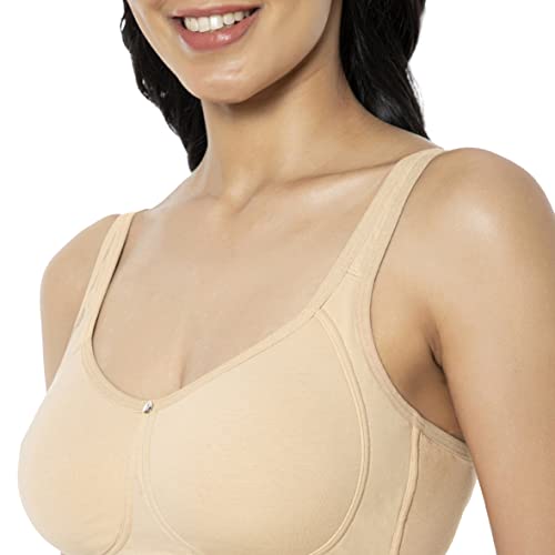 Image of Amante Solid Non Padded Non-Wired Full Coverage Support Bra