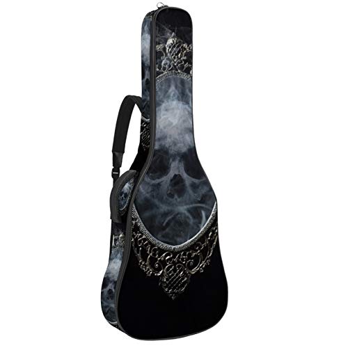 Housse de guitare rembourrée motif tête de mort fumée et miroirs 106,7 cm Housse de protection étanche avec poignée de… - Les Beatles, Paul McCartney, John Lennon, RIngo Starr, George Harrison Housse de guitare rembourrée motif tête de mort fumée et miroirs 106,7 cm Housse de protection étanche avec poignée de…