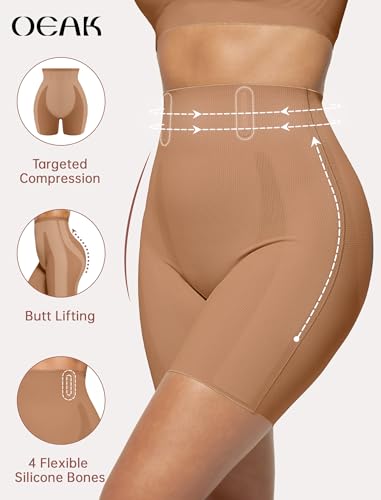 Image of OEAK Tummy Control Shapewear for Women Seamless Girdle High Waisted Body Shaper Underwear Panty Smooth Under Dress Shapewear