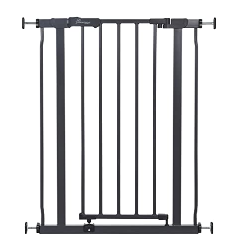 Dreambaby AVA Slimline Babyschutzgitter – sicheres & ausziehbares Druckgitter für Treppen und Hunde – 61–68 cm breit & 76 cm hoch – Anthrazit