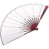 CONGARTENO 光る扇子 LEDライトアップ扇子 コスプレ用パフォーマンスファン 耐久素材使用 バッテリー式光ファン コンサート フェスティバル向け