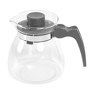Wenco Premium glazen koffiepot/theepot met kunststof deksel
