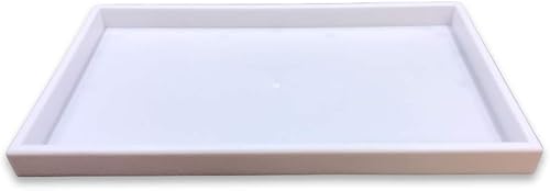 Miniatura 5 de Bandeja de exhibición de anillos de espuma para 144 unidades (bandeja blanca, espuma negra) 1 paquete (14 pulgadas x 8 pulgadas x 1 pulgadas)