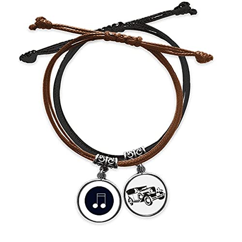 Bracelet notes de musique double croche idée cadeau idéal musiciens