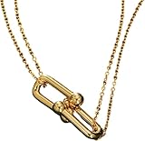 Accesorios Collar de herradura de plata 925 para mujeres y hombres, collares, colgantes, colgante en forma de U, linda cadena de pezuña de caballo