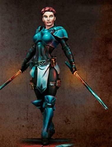 Figura modelo mujer guerrera 1/24 75 mm resina sin pintar miniatura 1