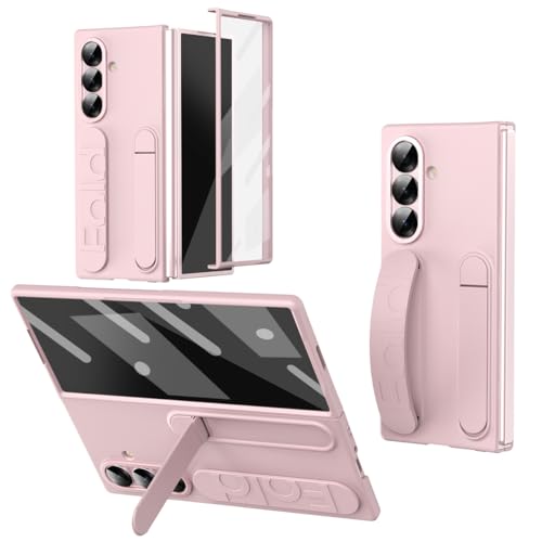 Coque Samsung Z Fold 7 rose antichoc avec béquille et film écran rigide