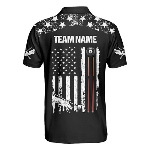 SHAANT Personalized Billiards Jerseys, Billiard Pool Shirt for Men, 8 Ball Pool Shirt, Billiards Gift for Team Player4