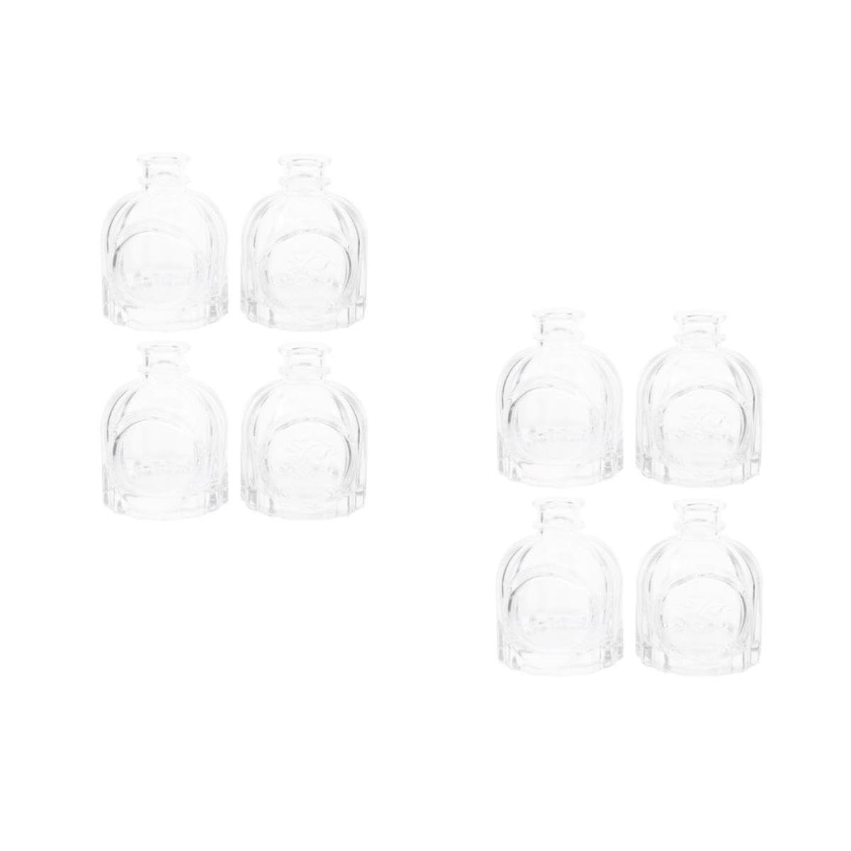 Operitacx 8 Pezzi Boccetta Profumo in Vetro 100ml, Contenitore Decorativo