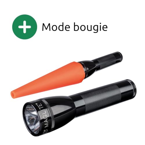 Maglite Pack de sécurité LED ML25LT 2 piles C torche noire 16.8cm