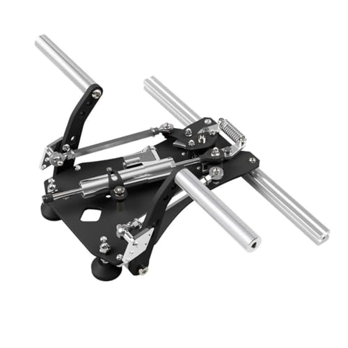 OYDL SN-2 Helicopters Flight Rudder Pedals with Brake System Flight Sim Hall Sensor, USB Multi-Angle Adjustable Fighter Damping Flight Rudder Pedals for Adults - Damper Version