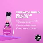 Cutex Strength Shield Nail Polish Remover, Leaves Fingernails & Toenails Looking Healthy, Contains Vitamins E, B5 & Hydrolyzed Silk, 6.7 fl oz - Image 2