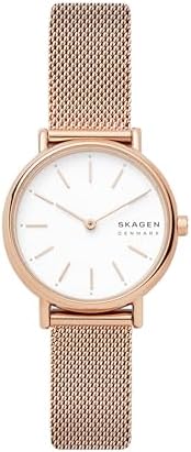 Skagen Stainless Steel Analog White Dial Women Watch - Skw2694, Rose Gold Band